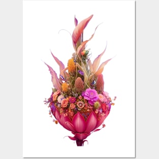 Blooming Flower Garden Bud Posters and Art